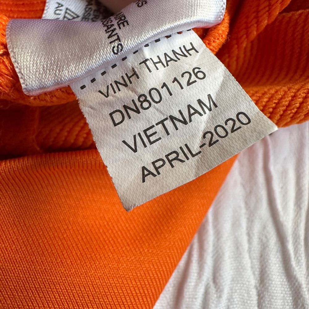 Dunning Golf Quarter Zip Pullover Orange Gray‎ Performance Mens Large - Picture 4 of 7